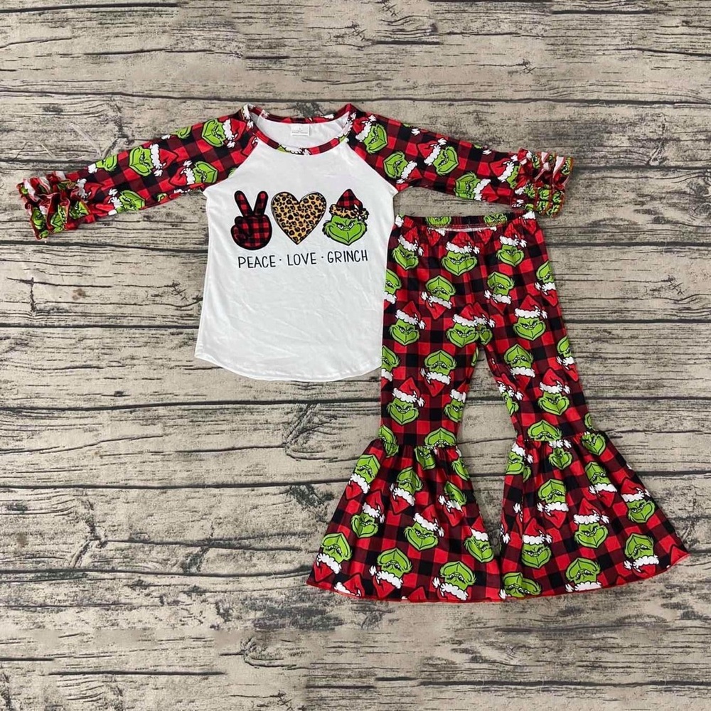 The Grinch Christmas 🎄 Pants Set Outfit
